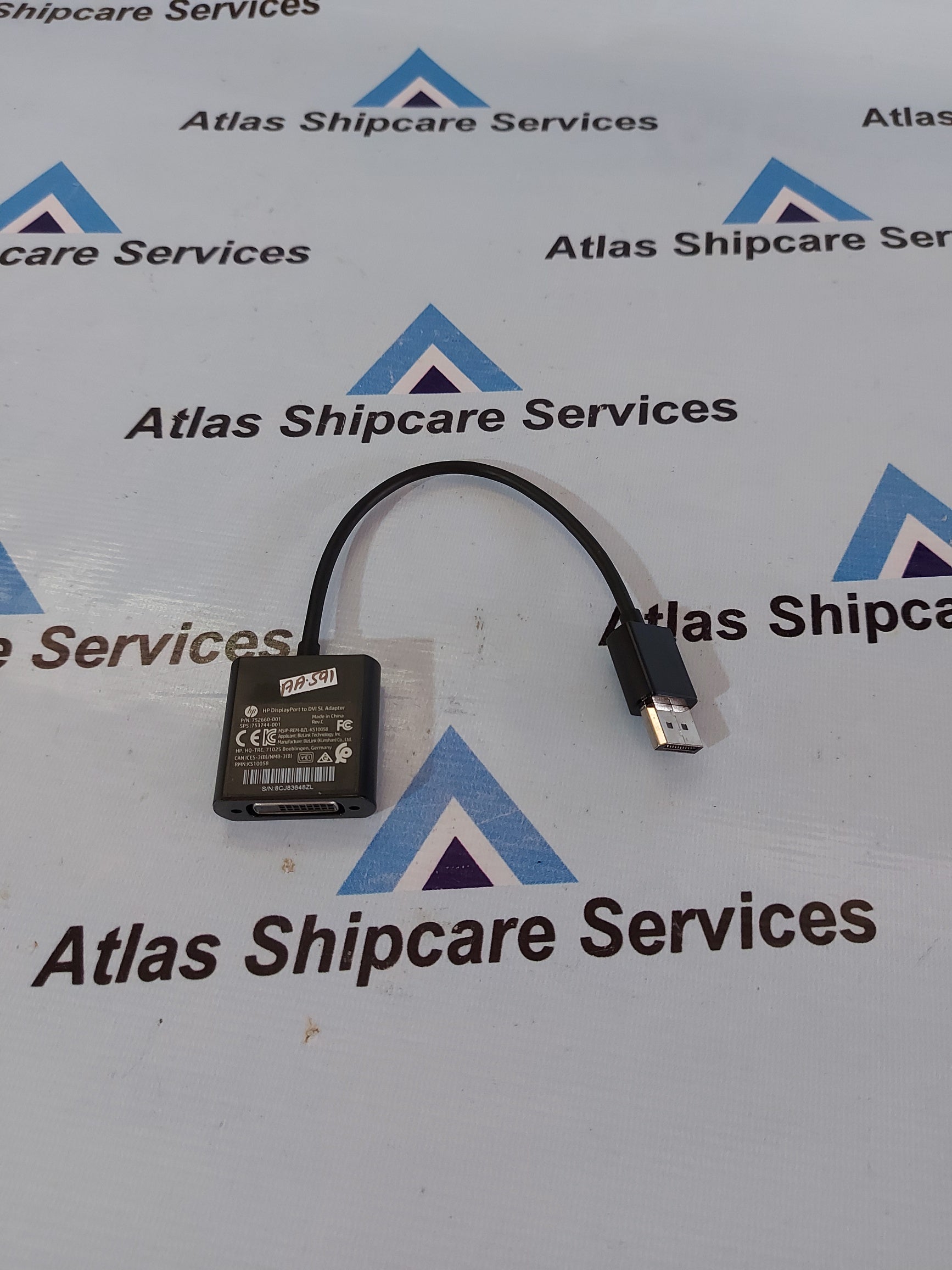 HP DISPLAYPORT TO DVI SL ADAPTER P/N 752660-001